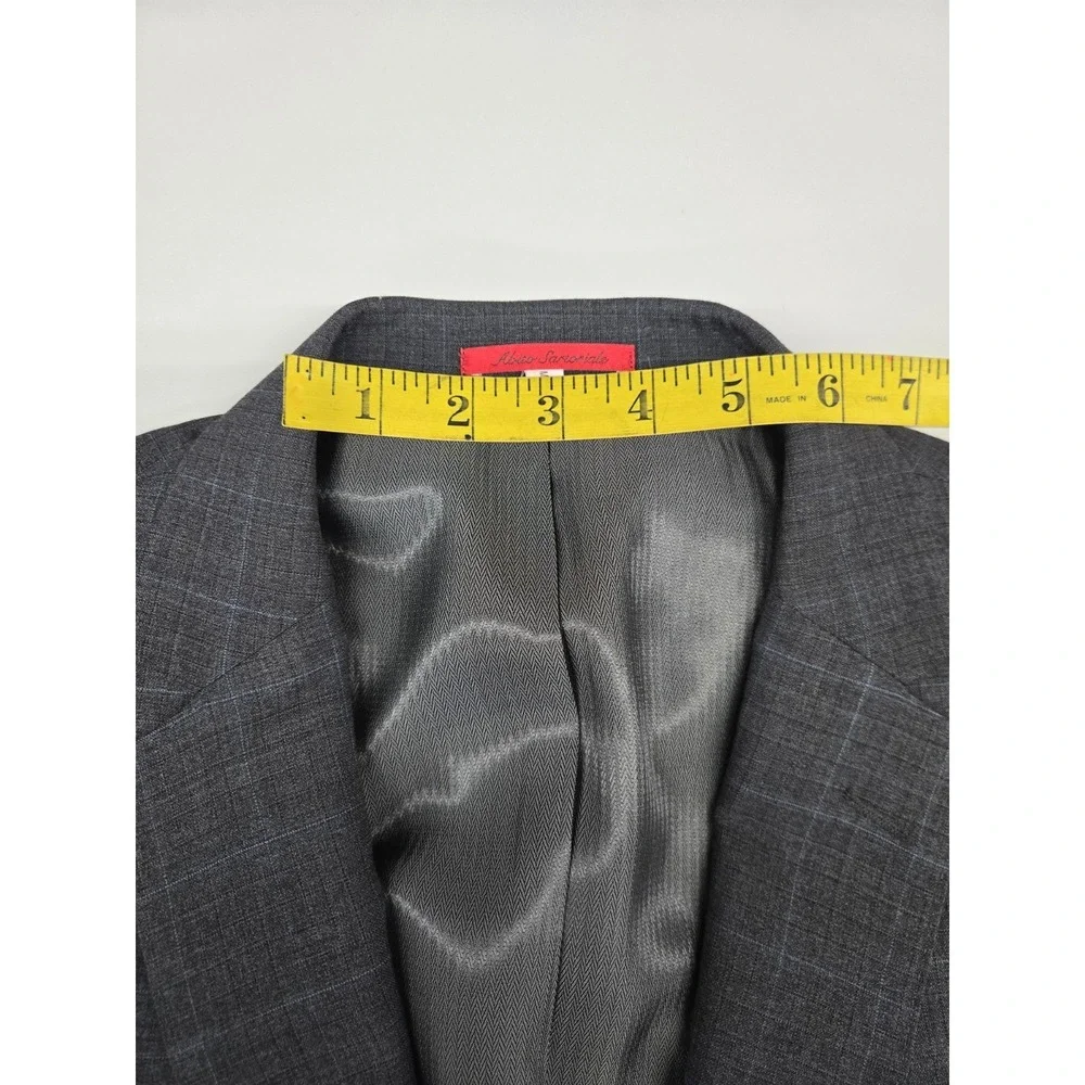 Mattarazi Uomo Men's Super 150's Australian Wool Window‎ Pane Blazer Size 52